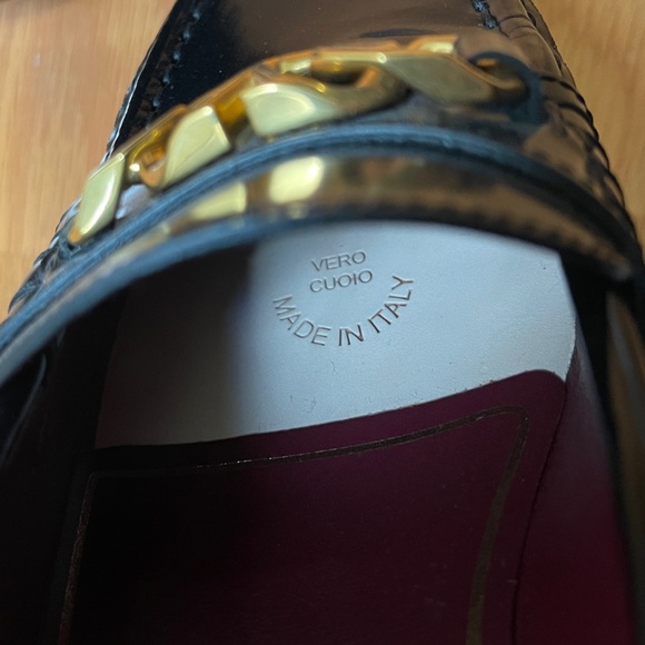 V CHAIN LOGO VALENTINO LOAFERS WORN TWICE - Picture 5 of 8